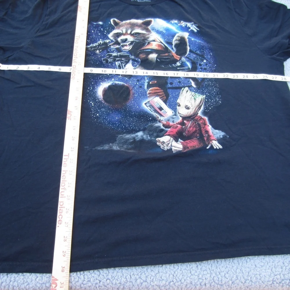 Guardians Of The Galaxy Vol. 2 Short Sleeve Crew neck Shirt Black Size 3XL comfy
